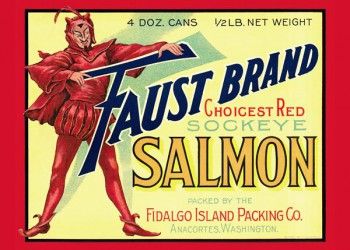 174. Иностранный плакат: Faust brand Salmon