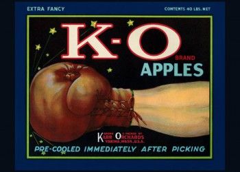 175. Иностранный плакат: K - O brand apples