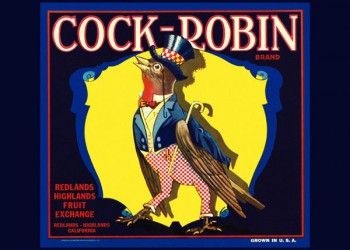 184. Иностранный плакат: Cock-Robin brand