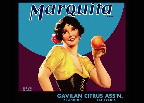 201. Иностранный плакат: Marquita brand