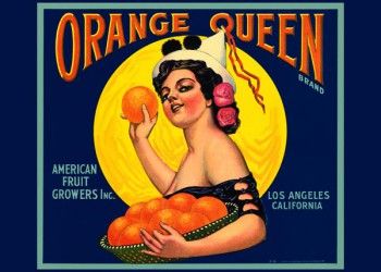 202. Иностранный плакат: Orange Queen brand