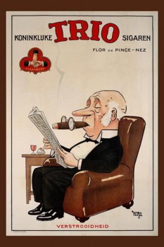 243. Иностранный плакат: Koninkluke Trio sigaren