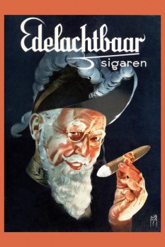 252. Иностранный плакат: Edelachtbaar sigaren