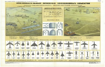 0625. Военный ретро плакат: Опознавательные признаки авиационных объектов