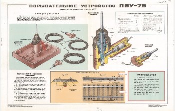 1018. Военный ретро плакат: Взрывательное устройство ПВУ-79