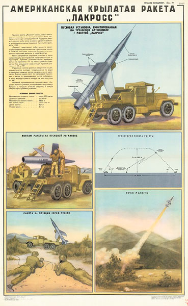 1155. Военный ретро плакат: Американская крылатая ракета "Лакросс"