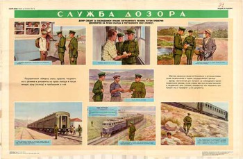 0811. Военный ретро плакат: Служба дозора