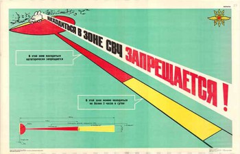 1533. Советский плакат: Находиться в зоне СВЧ запрещается!